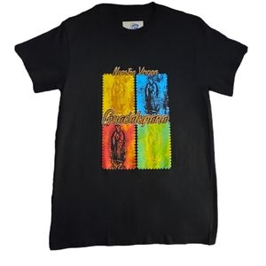 NUESTRA VIRGEN GUADALUPANA FLOWER ROSE VIRGIN MARY T-SHIRT